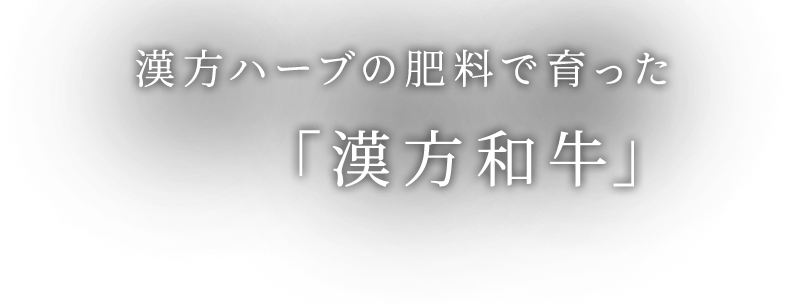 肥料で育った「漢方牛」
